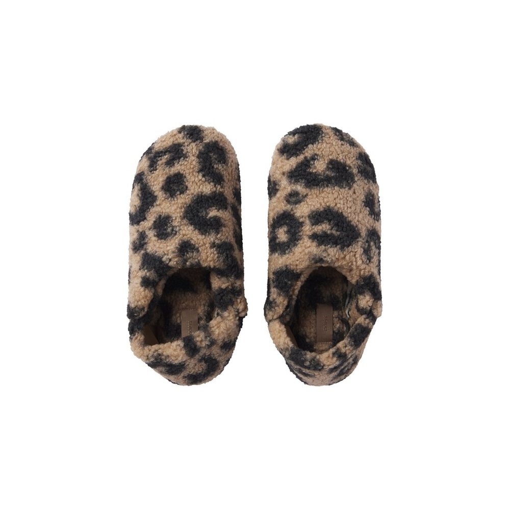 Skims Sherpa leopard convertible slipper with box size 38 but runs small